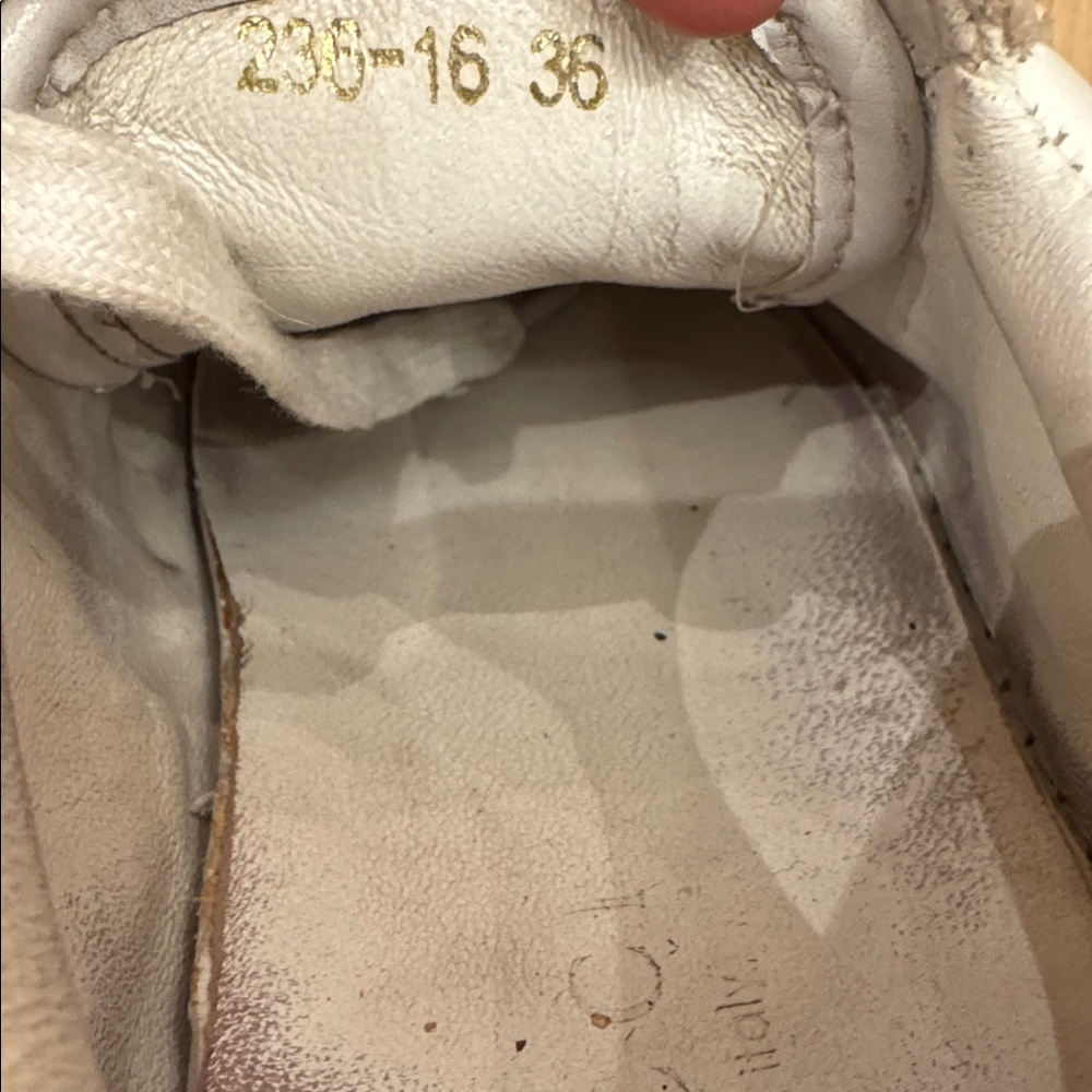Gucci ace scrape sneakers silver spikes size 36 see photos have been worn green - Picture 7 of 9